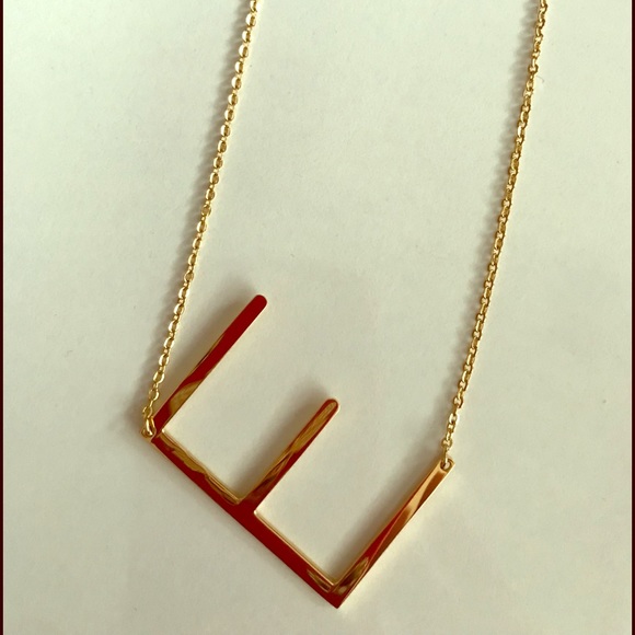 Monogram Pendant Necklace Anthropologie 